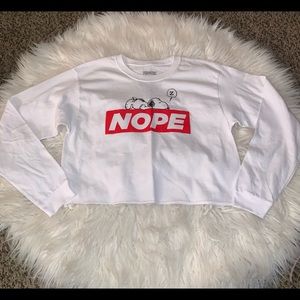 PEANUTS Snoopy women’s cropped t-shirt